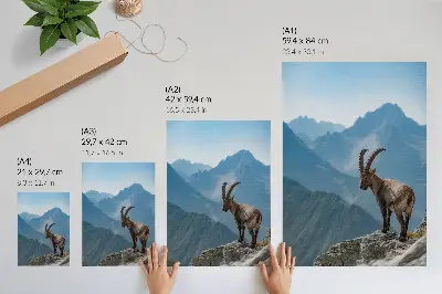 Capricorn Nature Poster featuring a peaceful mountain backdrop
