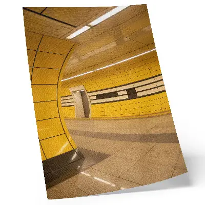 Decorative poster with bright dynamic futuristic and harmonious space patterns