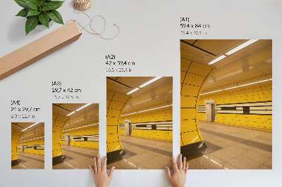 Decorative poster Bright dynamic patterns, futuristic, harmonious space