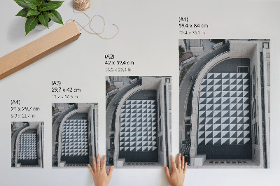 Art print Elegant geometric patterns, futuristic architecture