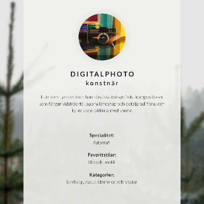 Decorative poster Majestic trees, warm colors, peaceful atmosphere