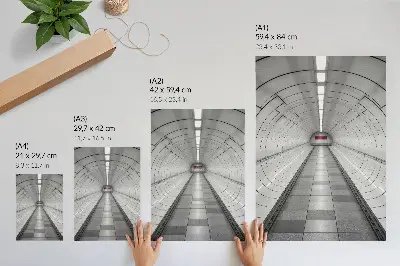 Futuristic space modern ceiling lighting decorative poster
