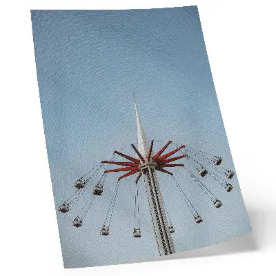 Carousel Tower Art Print dynamic movement and minimalism