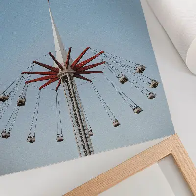 Carousel Tower Art Print dynamic movement and minimalism