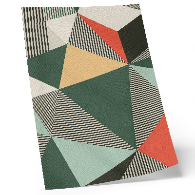 Premium wall art Various triangles and stripes in strong shades