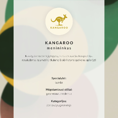 Decorative poster Eye-catching circles in vibrant colors