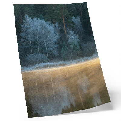 Poster A quiet forest over the water surface, a mystical aura