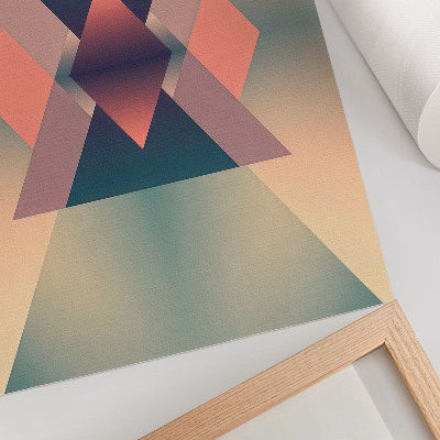 Art print Geometric shapes pastel colors elegance