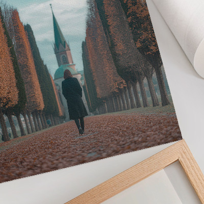 Art print The alley leading to the historic church