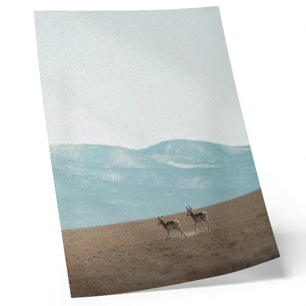 Antelope wall art peaceful mountain landscape print