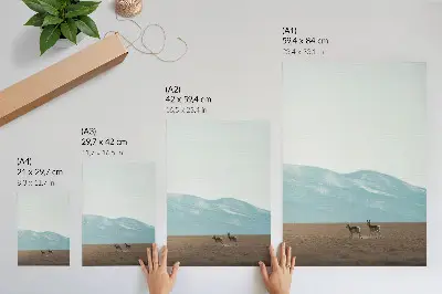Antelope wall art peaceful mountain landscape print