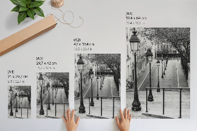 Premium wall art Charming lanterns, beautiful architecture, street