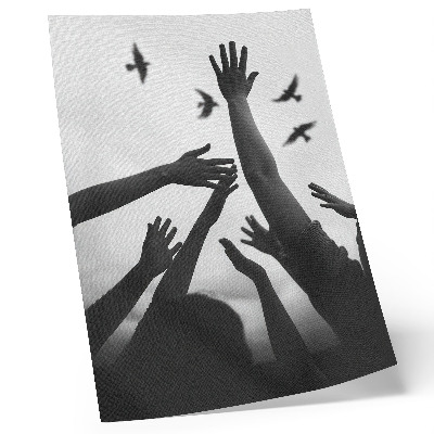 Premium wall art Hands up minimalist style