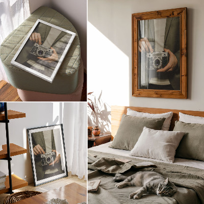 Poster Retro camera hands elegant retro style