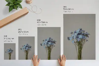 Flower composition poster a unique design for a modern interior