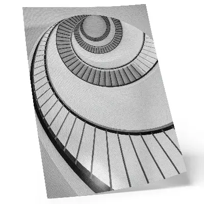 Premium wall art spiral staircase with mesmerizing geometric elegance