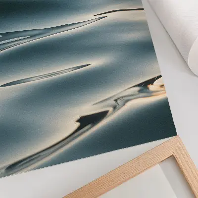 Calm Waves Poster harmony and peaceful relaxation design