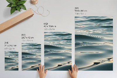 Poster Calm waves harmony peace gentleness relaxation