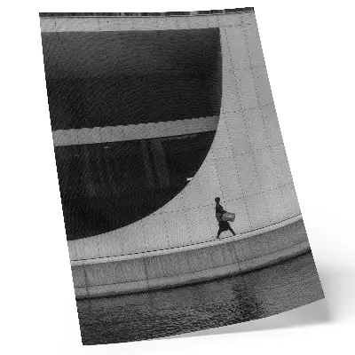 Art print modern simplicity bold geometry in harmonious monochrome