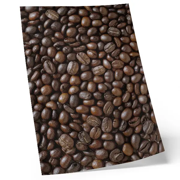 Coffee beans poster brown texture print