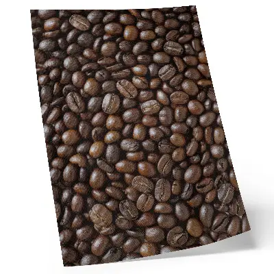 Coffee beans poster brown texture print