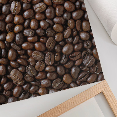 Poster Coffee beans brown texture