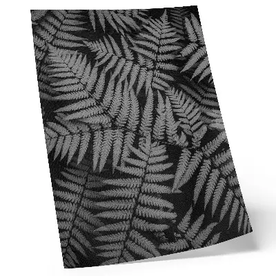 Premium wall art sensual fern in black and white with symmetry and elegance