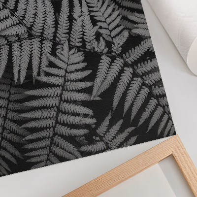 Premium wall art Sensual fern in black and white, symmetry, elegance