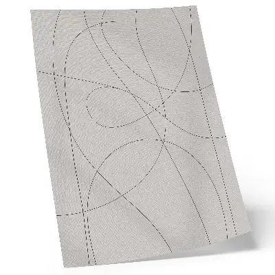 Decorative poster creative lines on a neutral background