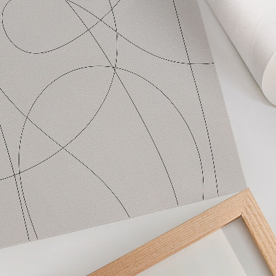 Decorative poster Creative lines on a neutral background without chaos