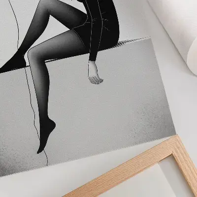 Decorative poster figure on the edge with a balloon depicting emotional reflection