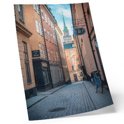 Premium wall art Picturesque street with medieval buildings