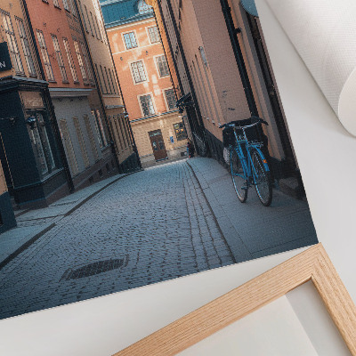 Premium wall art Picturesque street with medieval buildings