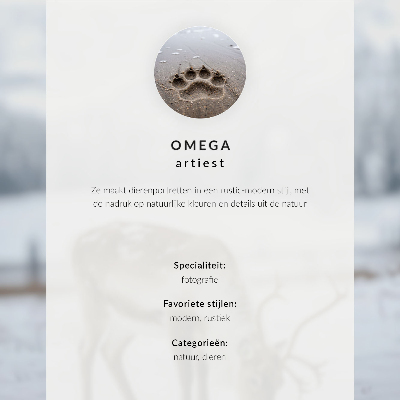 Poster Dark forest owl in the spotlight