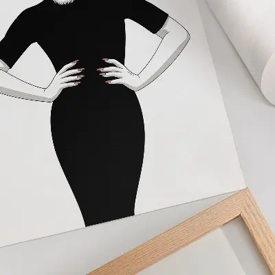 Surrealism tiger and dress art poster surrealist illustration