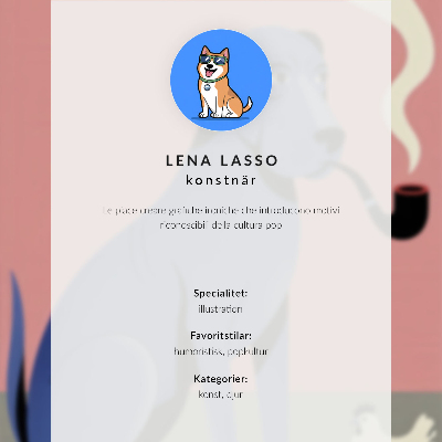 Art print Fox board inscription youth style