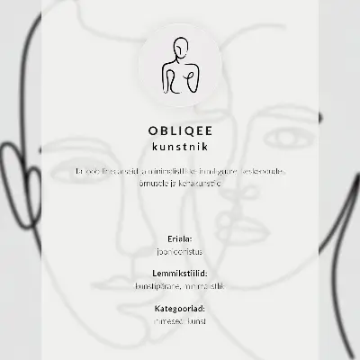 Minimalist line art emotions poster minimalist depth design