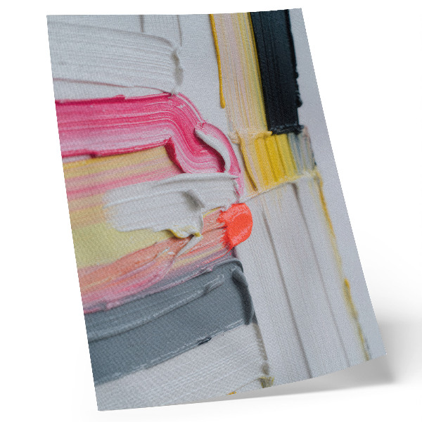 Poster Abstract paint stripes dynamic texture