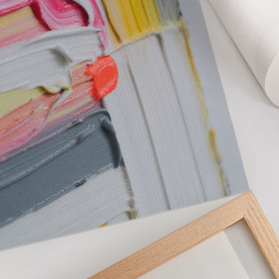 Poster Abstract paint stripes dynamic texture
