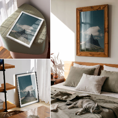 Premium wall art Dramatic peak with wispy cloud