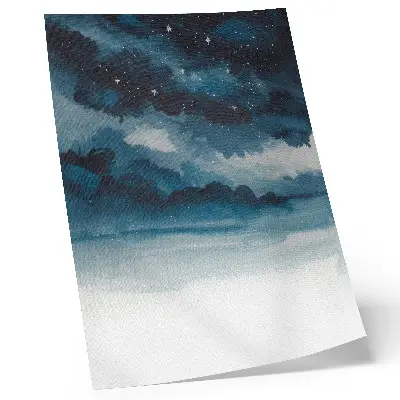 Cosmic landscape decorative poster with depth and mystery
