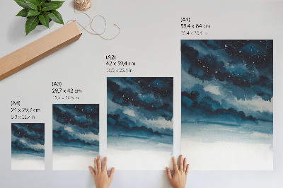 Decorative poster A cosmic landscape full of depth and mystery