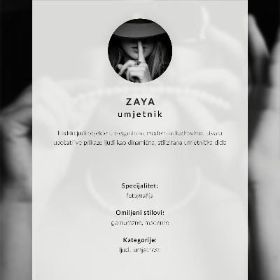 Poster Mysterious figure hat silence gentleness