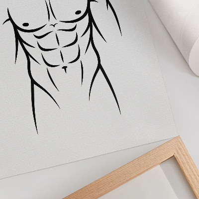 Decorative poster Black lines on a light background - minimalist aesthetic