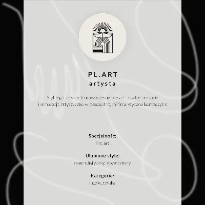 Decorative poster minimalist aesthetic with black lines on a light background