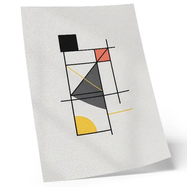 Premium wall art modern geometric lines and shapes