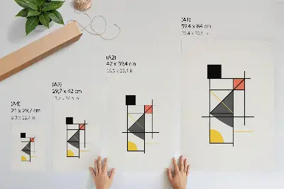 Premium wall art modern geometric lines and shapes