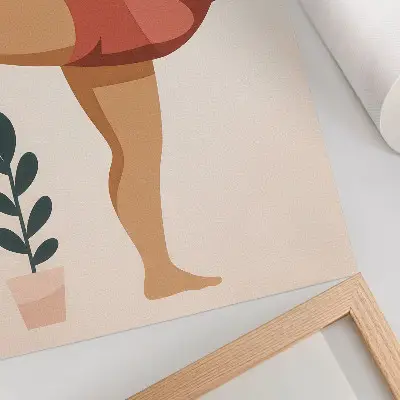 Premium wall art simple form with warm shades for a sense of calm and balance