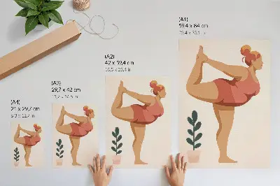 Premium wall art simple form with warm shades for a sense of calm and balance