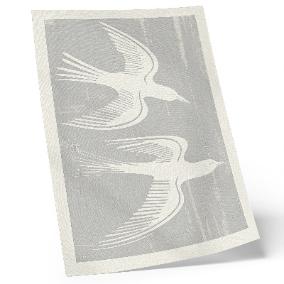 Art print Birds on a gray background harmony simplicity